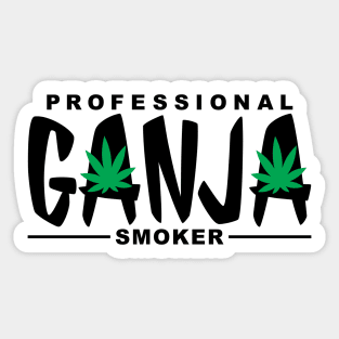 Professional Ganja Smoker Sticker